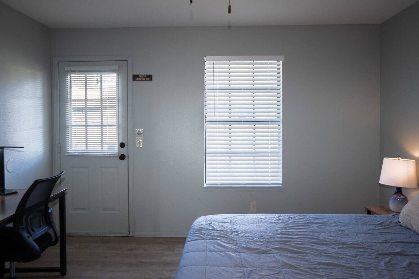 Desk, iron/ironing board, travel crib, WiFi (free)