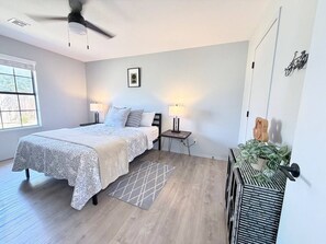 Desk, iron/ironing board, WiFi (free), bed sheets
