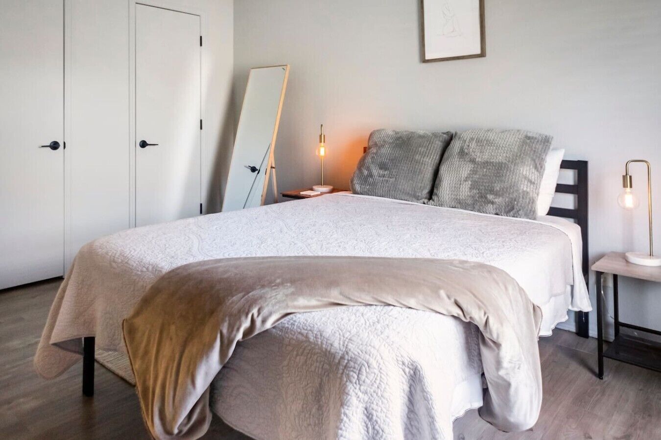 Desk, iron/ironing board, travel crib, WiFi (free)