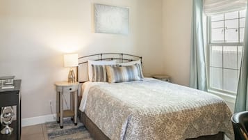 Desk, iron/ironing board, travel crib, WiFi (free)