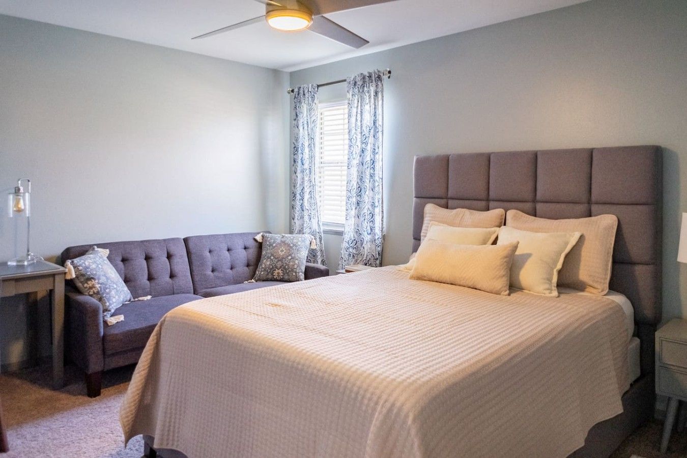 Desk, iron/ironing board, travel crib, WiFi (free)