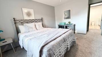 Desk, iron/ironing board, travel crib, WiFi (free)