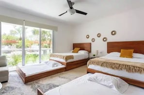 2 chambres, fer et planche Ă repasser, Wi-Fi, draps fournis