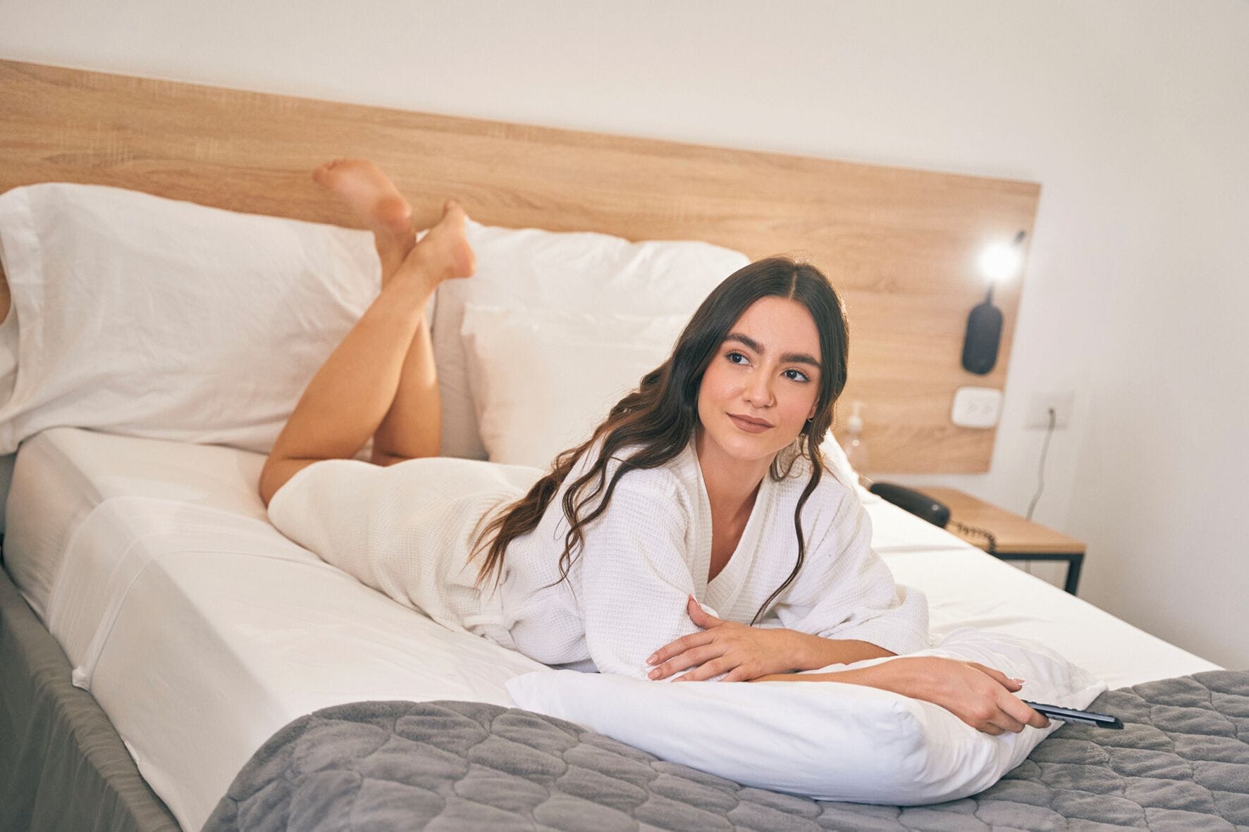 Down duvets, desk, laptop workspace, free WiFi