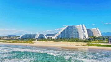 Private beach, white sand