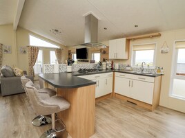 Fridge, dishwasher, electric kettle, toaster