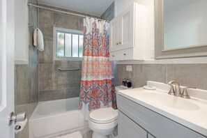 Hair dryer, towels