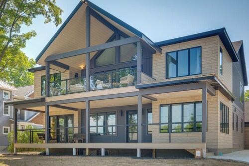Walk to Lake Charlevoix: 4-Season Group Getaway