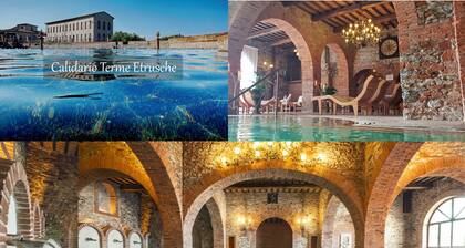 Just 5 minutes from the Etruscan Baths and 10 minutes from the Gulf of Baratti.