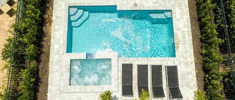 屋外プール、温水プール