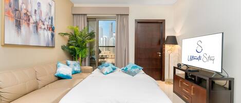 In-room safe, desk, iron/ironing board, travel crib