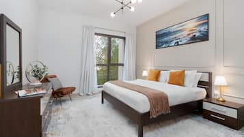 2 chambres, coffres-forts dans les chambres, bureau