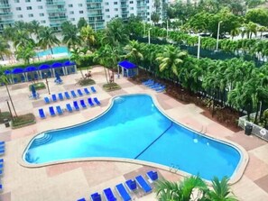 Piscina externa, piscina aquecida