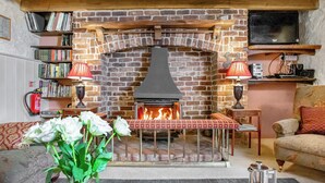 TV, fireplace - 3 bedroom accommodation in Helston & The Lizard (The Lizard, near Falmouth)