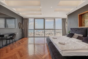 Penthouse Panoramique | 3 chambres, draps en coton égyptien, literie de qualité supérieure