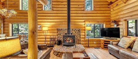 TV, fireplace, table tennis, stereo