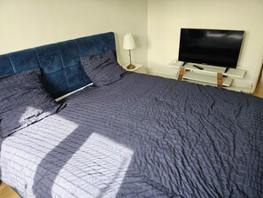 1 bedroom, iron/ironing board, travel crib, free WiFi