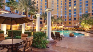 Utendørsbasseng og et oppvarmet basseng