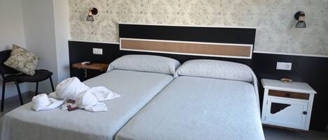 2 soveværelser, sengetøj