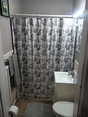 SĂšche-cheveux, serviettes fournies, savon, papier toilette