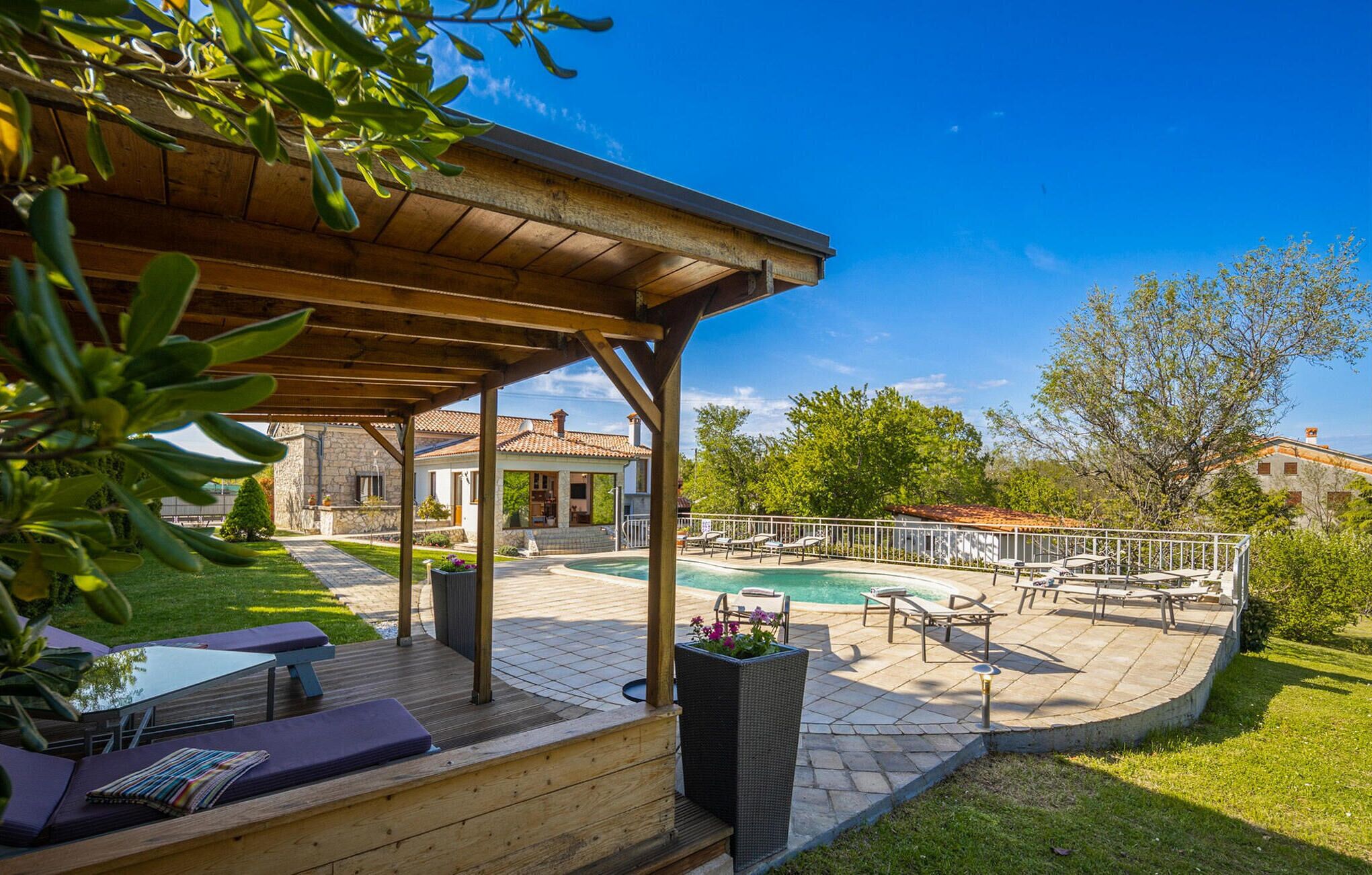 Una piscina riscaldata