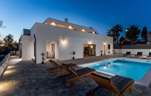 Una piscina riscaldata