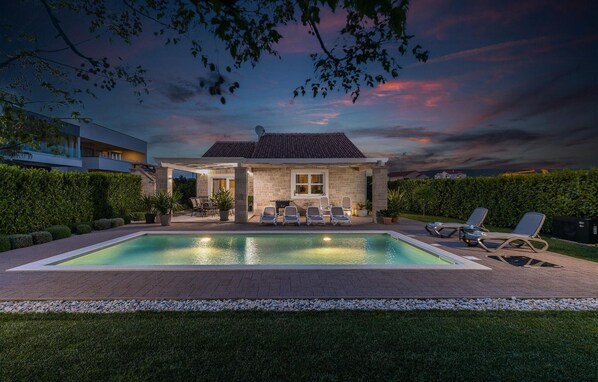 A heated pool