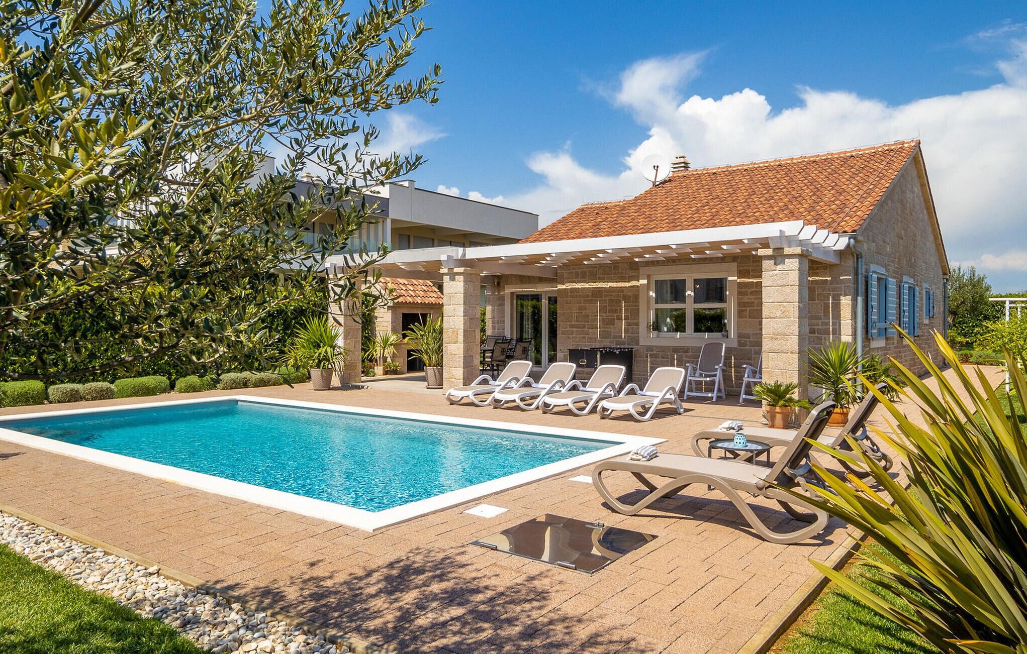 A heated pool