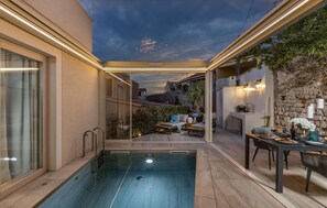 A heated pool