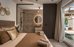 2 makuuhuonetta, silitysrauta/-lauta, vauvan matkasänky, ilmainen Wi-Fi