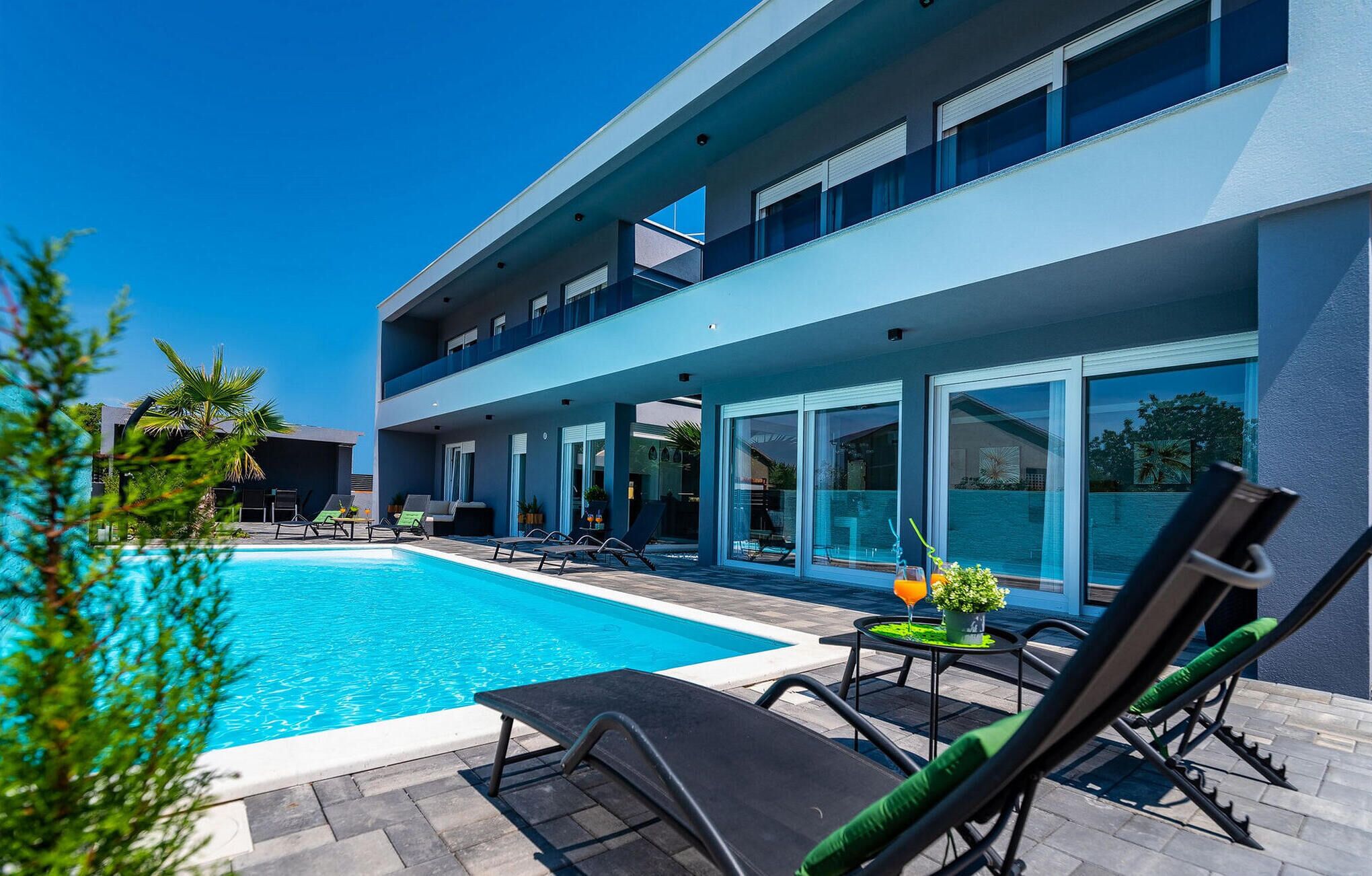 Una piscina riscaldata