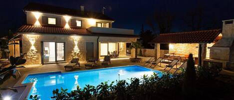 A heated pool