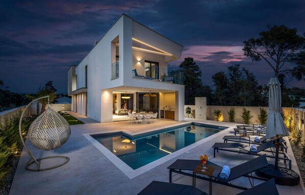 A heated pool