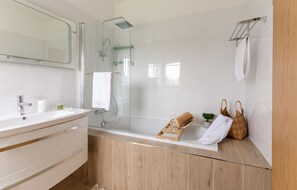 Shower, hair dryer