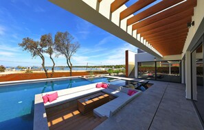 A heated pool