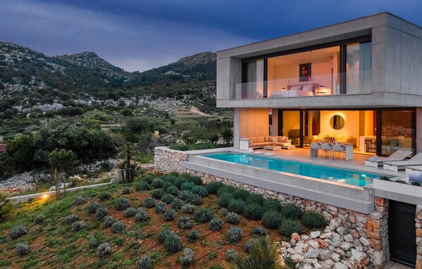 A heated pool