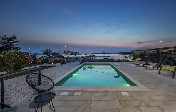 A heated pool