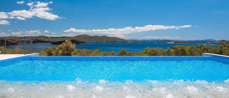 A heated pool