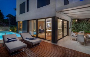 A heated pool