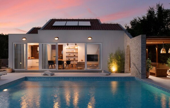 A heated pool