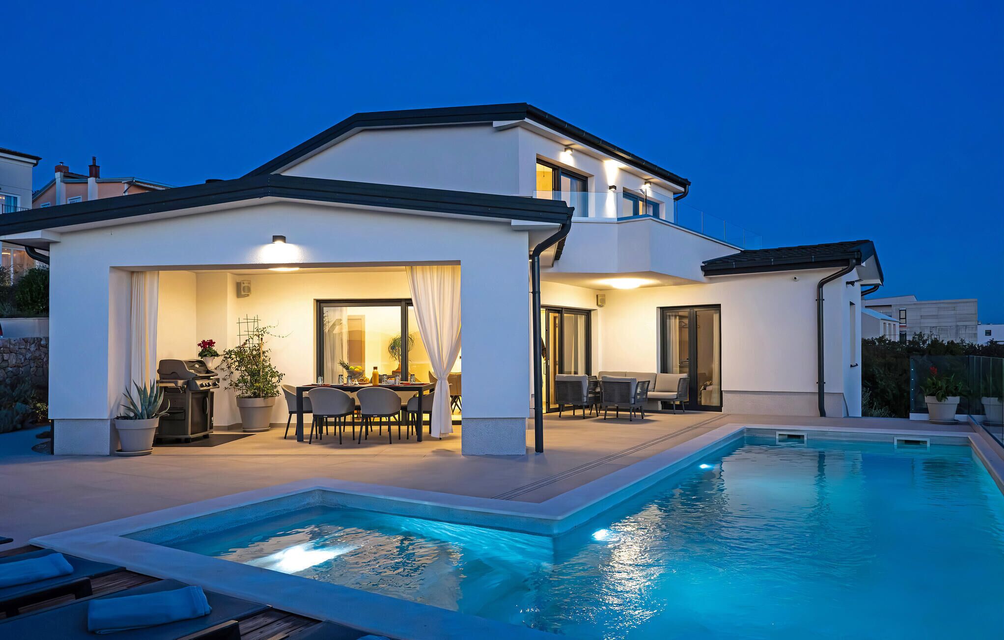 Et oppvarmet basseng