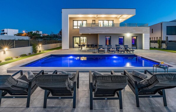 A heated pool