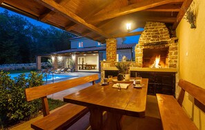 Outdoor dining - 3 bedroom lovely home in Krk (Krk)