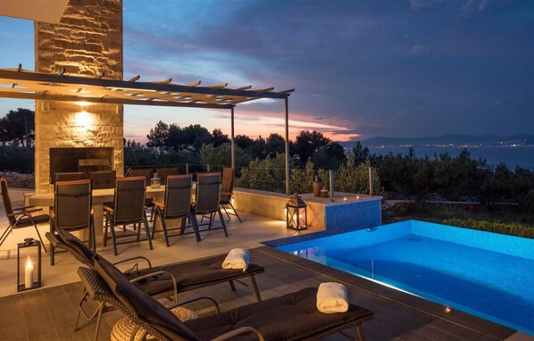 A heated pool