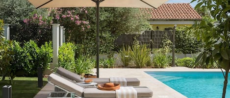 A heated pool