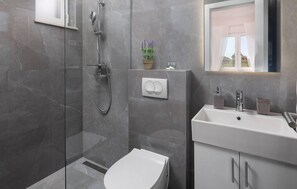 Shower, hair dryer