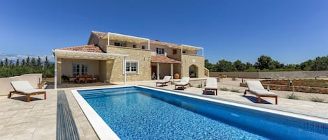 A heated pool