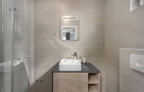 Shower, hair dryer