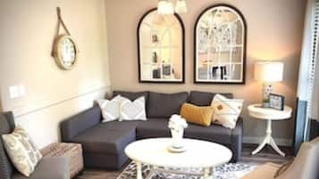 Smart TV, DVD player, books