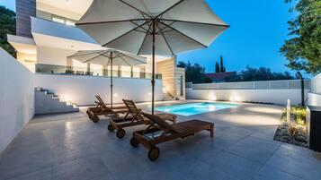 A heated pool